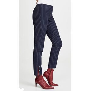 Rag & Bone Simone Snap Pants Navy Stripe sz 10